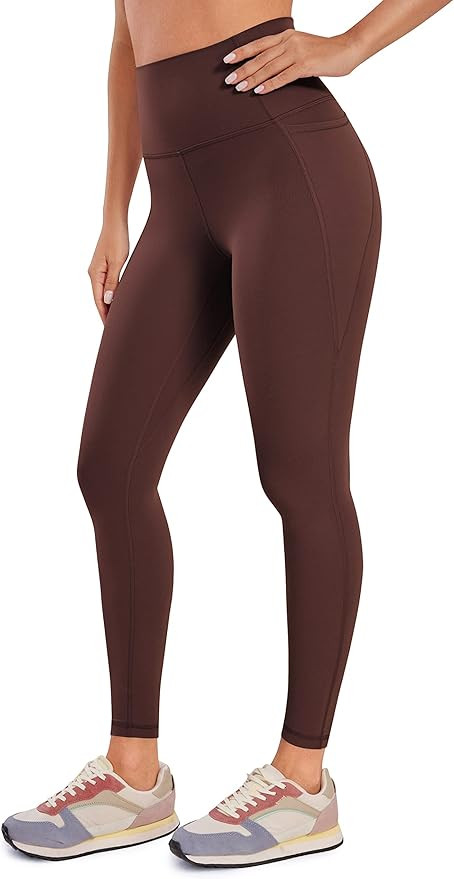 CRZ YOGA Womens Butterluxe Workout Leggings 25" / 28'' - High Waisted Gym Yoga Pants with Pockets... | Amazon (US)