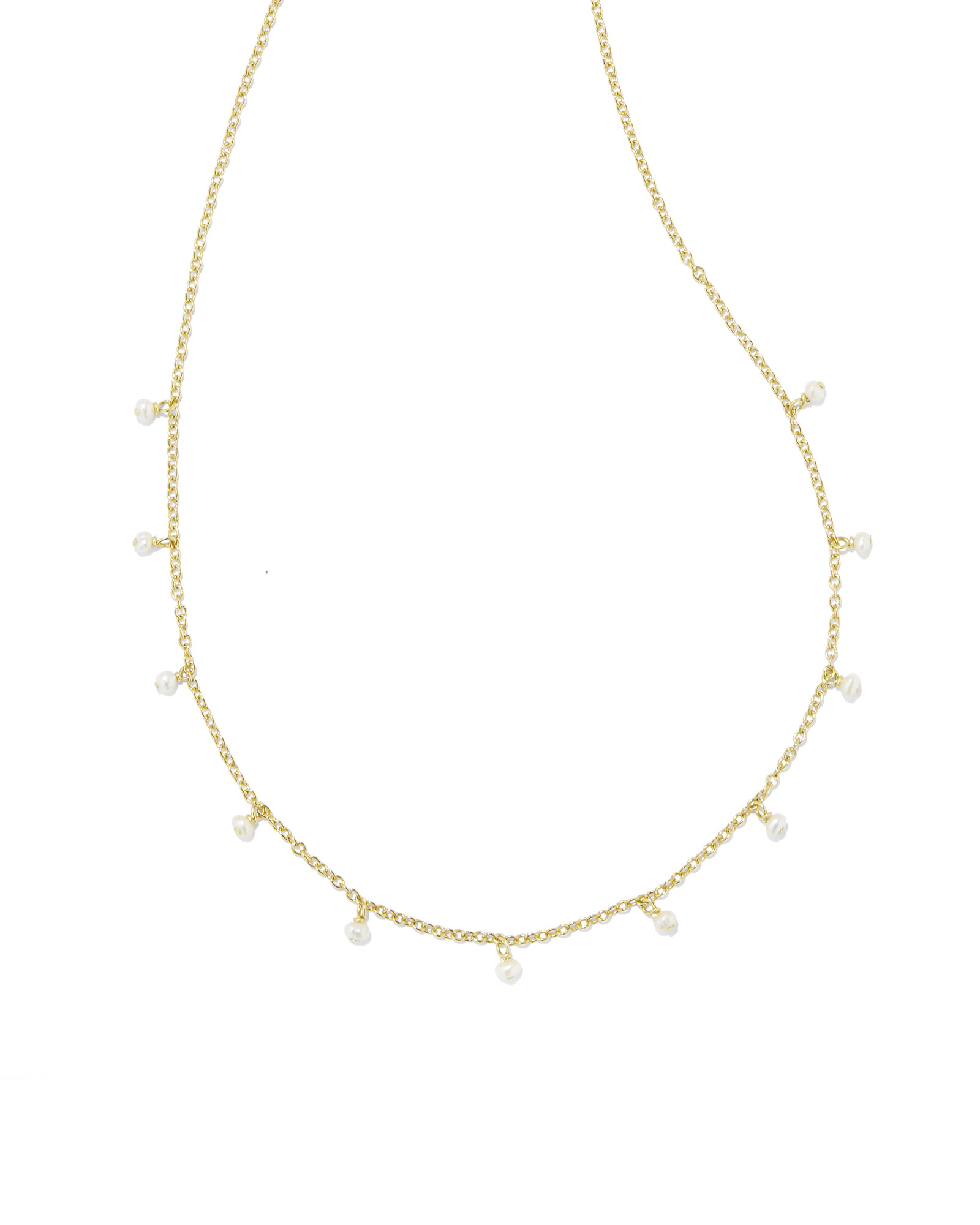 Willa Gold Pearl Strand Necklace in White Pearl | Kendra Scott | Kendra Scott