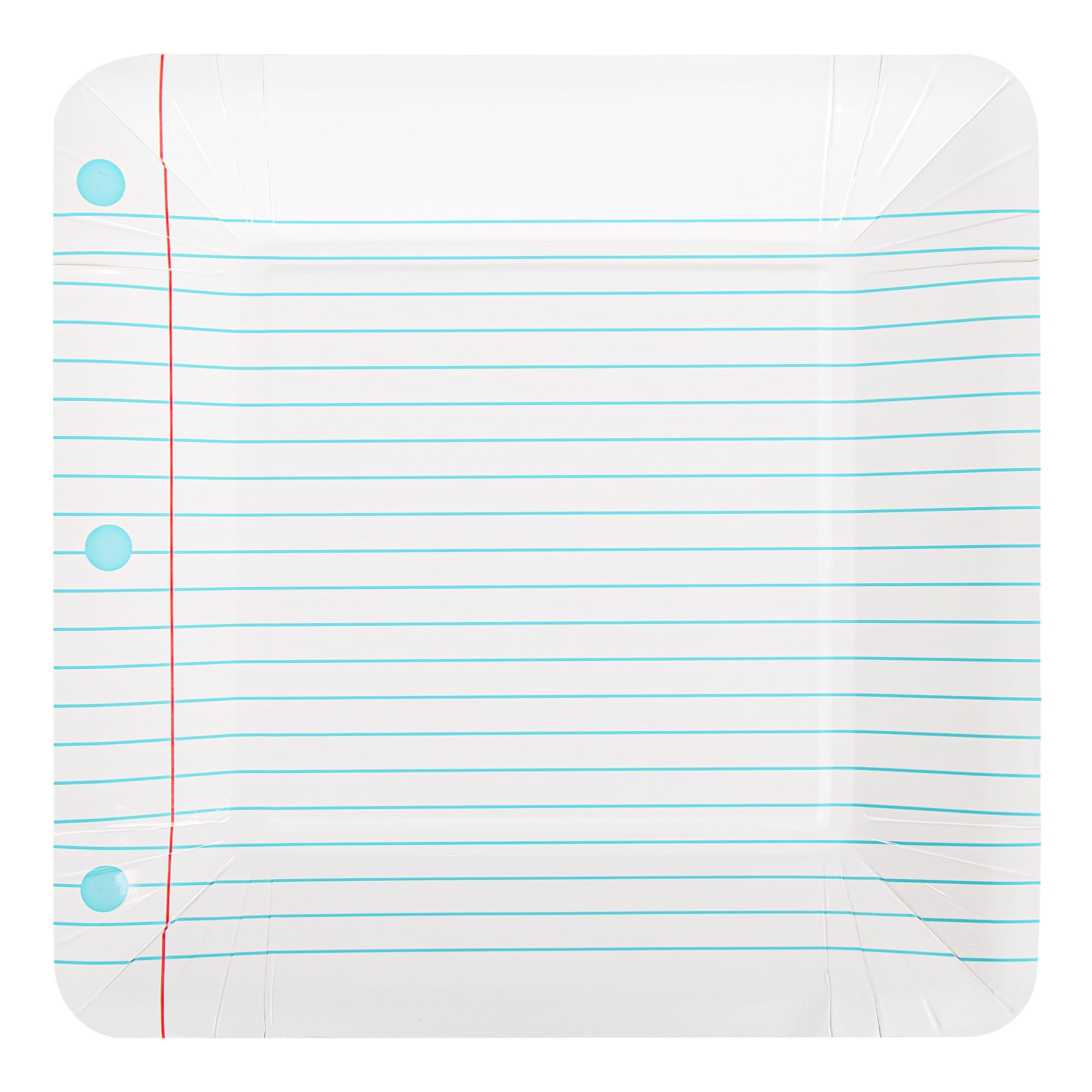 Back to School Party Plates First Day of School Notebook Paper Plates Disposable 9Inch Square Decorative Plates for Kindergarten Preschool Graduation Party Supplies Table Decorations (24) | Amazon (US)