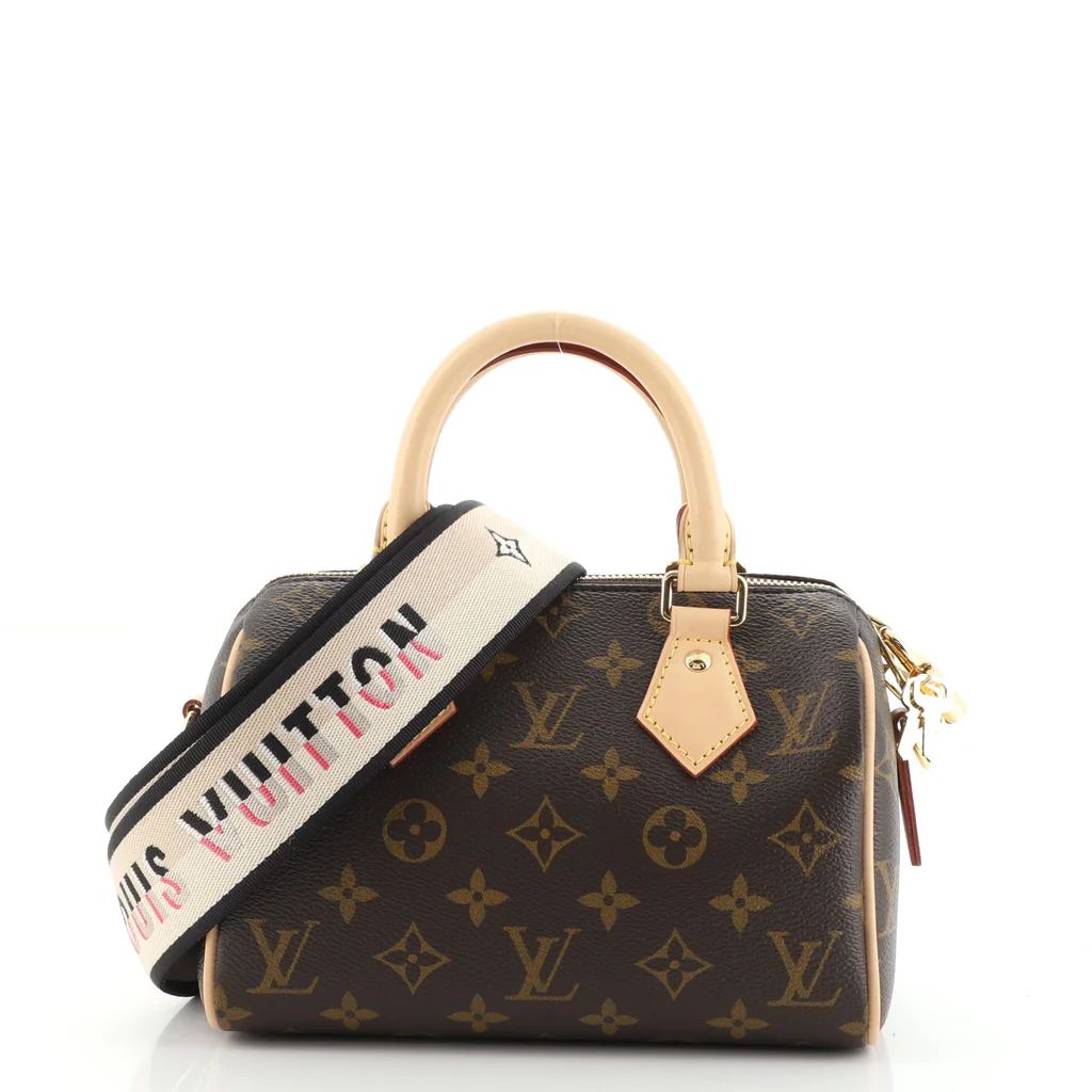 Louis Vuitton Speedy Bandouliere Bag Monogram Canvas 20 Brown 1301631 | Rebag