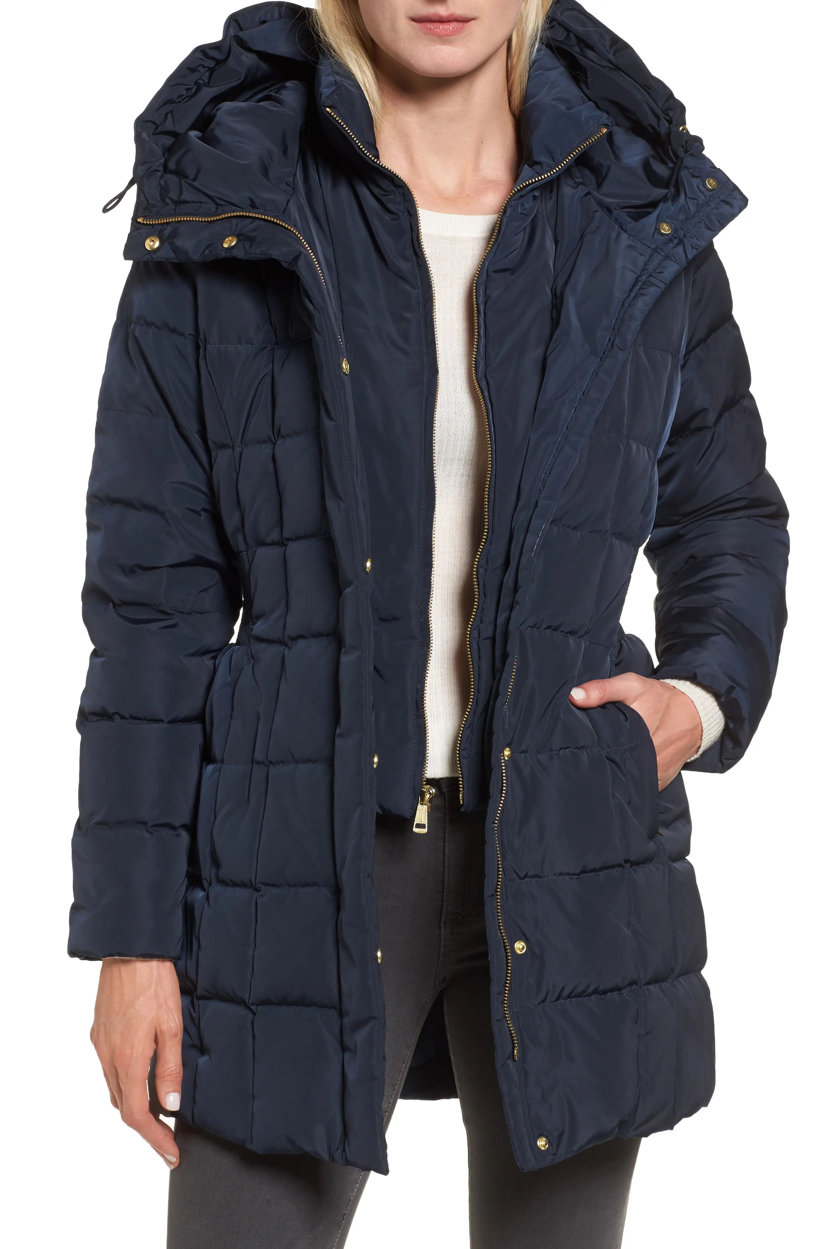 COLE HAAN SIGNATURE Cole Haan Hooded Down & Feather Jacket at Nordstrom Rack | Nordstrom Rack