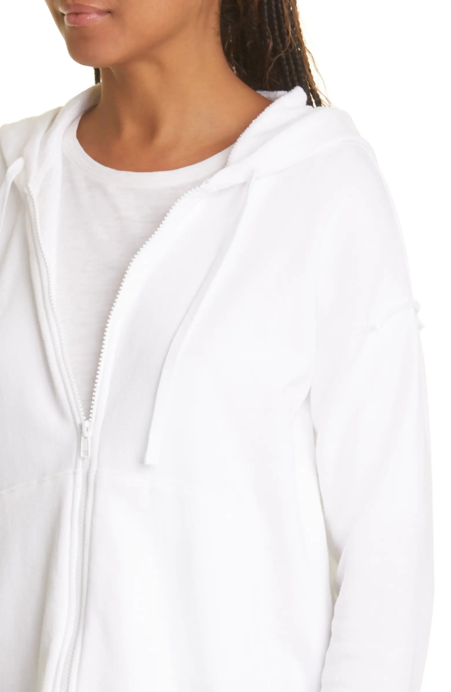 Eileen Fisher Organic Cotton Zip-Up Hoodie | Nordstrom | Nordstrom