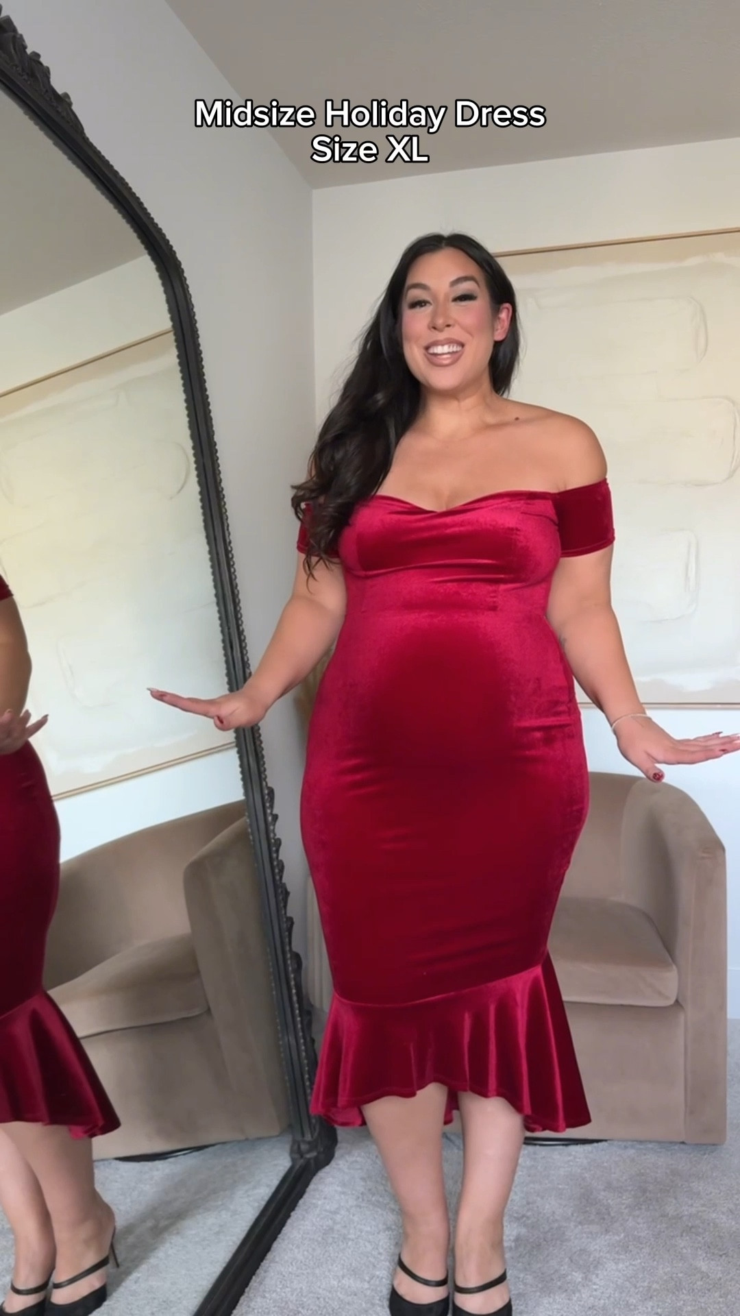 Size XL holiday dress! Use code BONNIE20
-
-
-
Holiday dresses, winter wedding guest dresses, black tie wedding guest dress, cocktail dress, formal dress, maxi dress, winter dresses, midsize fashion, midsize style

#LTKSeasonal #LTKHoliday #LTKMidsize