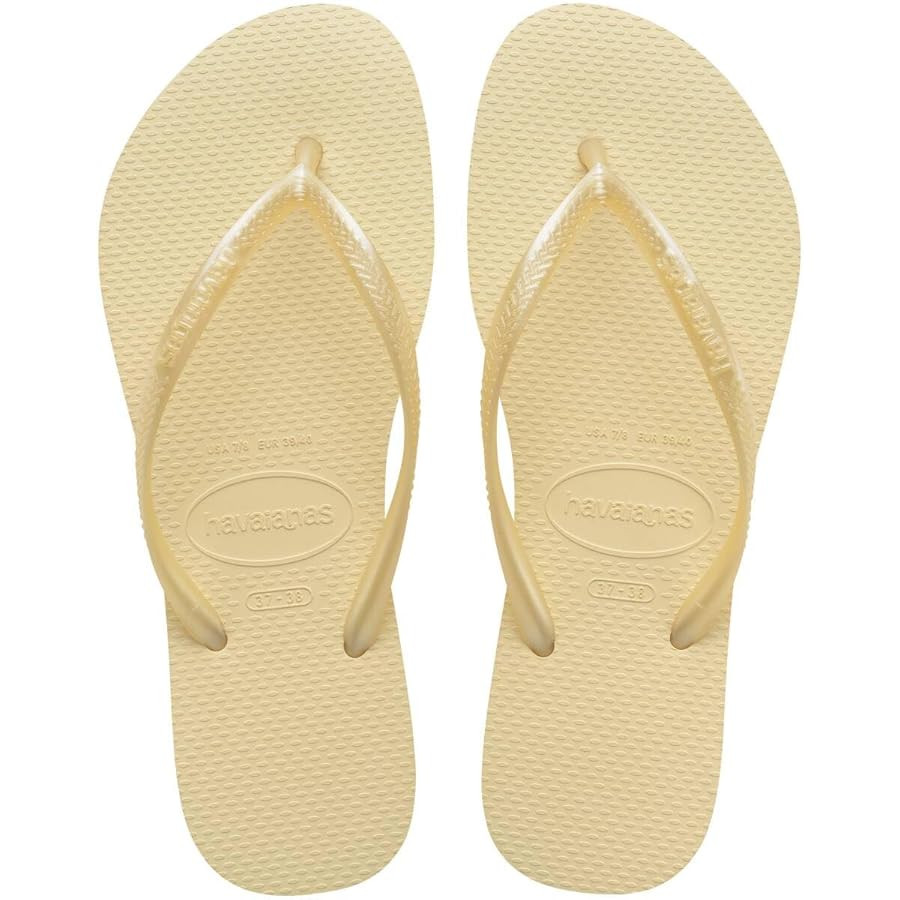 Havaianas Women's Slim Flip Flops Sandals, Buttercream, 11/12 | Amazon (US)