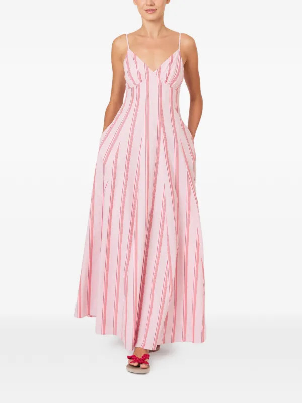 Rosie Assoulin Cami Midi Dress | Pink | FARFETCH | Farfetch Global