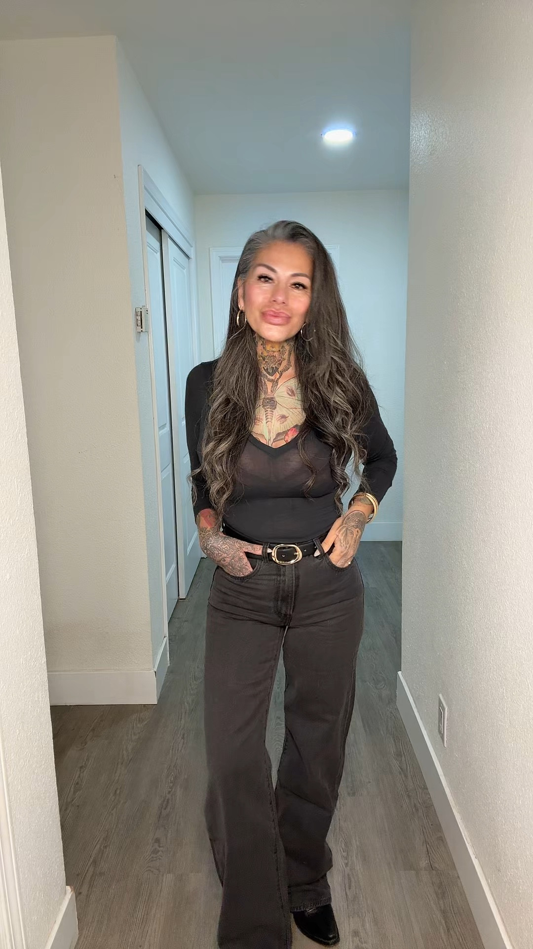 Snatched waist, clean lines, and boots that mean business 😮‍🔥
Petite-friendly but make it powerful.

#LTKstyle #petitefashion #ribcagejeans #levis #skims #tecovas #westernchic #ootd #everydaystyle #effortlessstyle #streetstyle #fallfits #silverfox

#LTKootd #LTKPetite #LTKOver40