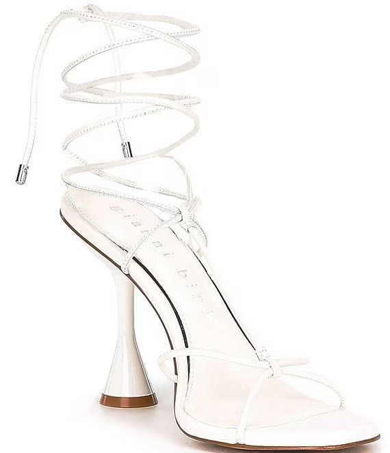 BardiTwo Leather Strappy Ankle Wrap Dress Sandals | Dillard's