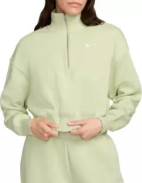 Nike Women's Sportswear Phoenix Fleece Oversized 1/2-Zip Crop Sweatshirt | Dick's Sporting Goods
