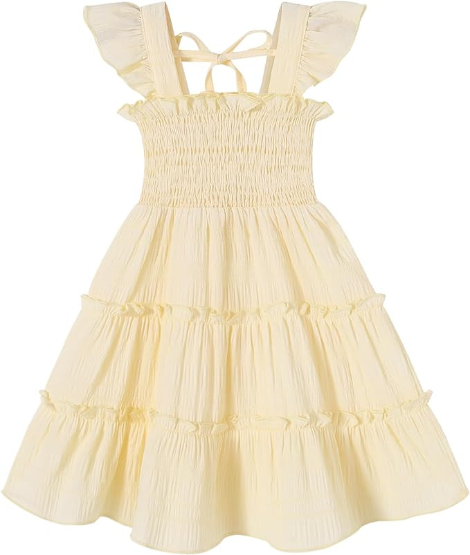 YOUNGER TREE Toddler Girl Dress Kids Sleeveless Ruffle Dresses for Girls Summer Outfits Beach Sun... | Amazon (US)
