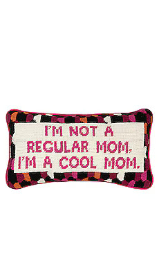 Furbish Studio Cool Mom Needlepoint Pillow from Revolve.com | Revolve Clothing (Global)
