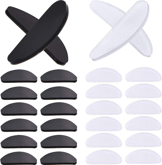 TOODOO 18 Pairs Eyeglasses Nose Pads Glasses Adhesive Silicone Anti-Slip Nosepads for Eyeglass Gl... | Amazon (US)