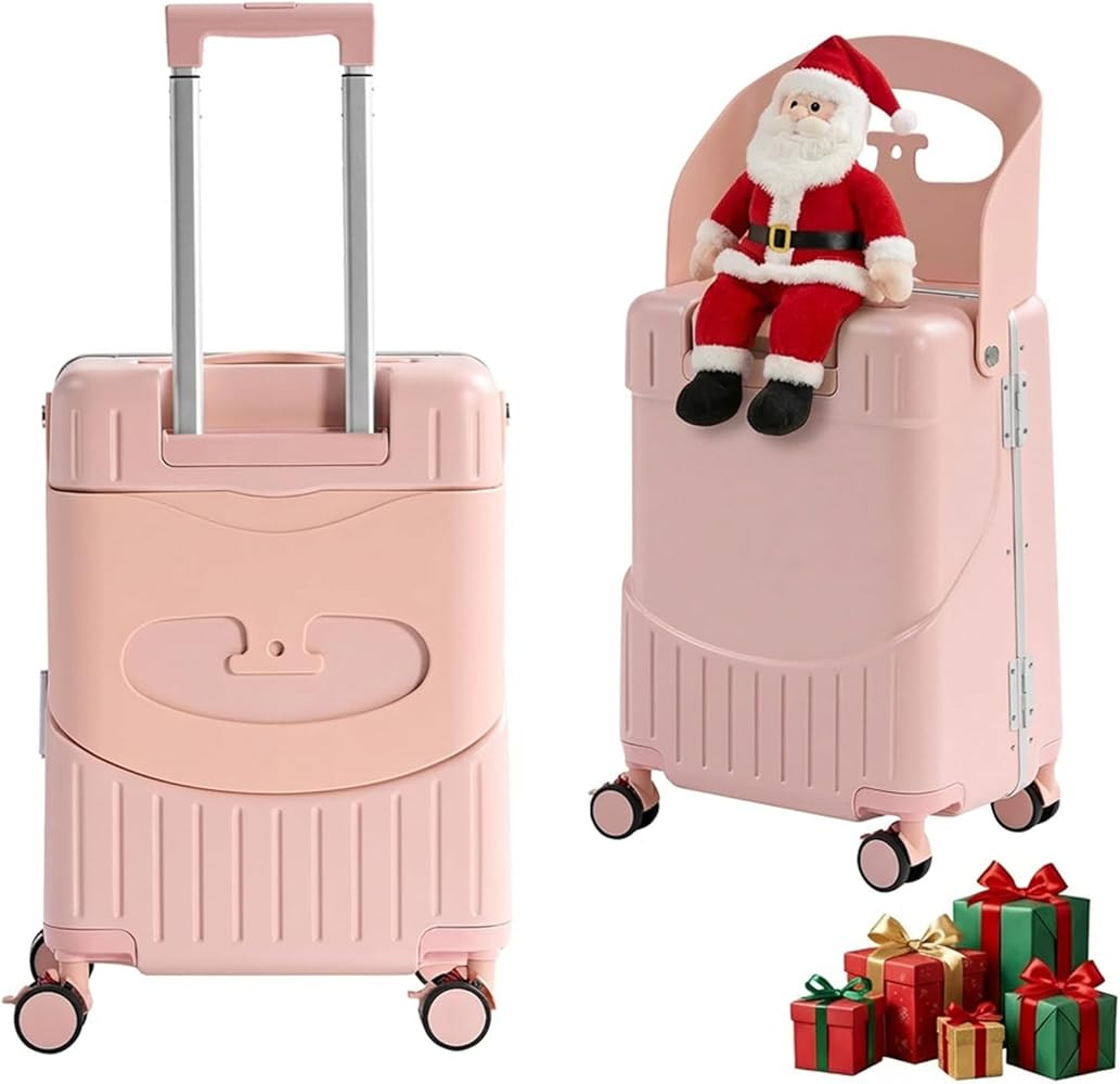 TABU 20" Ride-on Luggage with Seat For Kids & Adults，Carry On Hardshell Ride On Suitcase with 3... | Amazon (US)