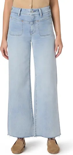 Anessa Raw Hem High Waist Wide Leg Jeans | Nordstrom