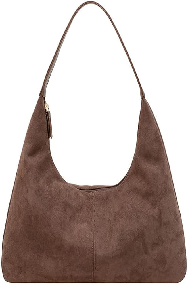 Tote Bags for Women Brown Suede Tote Bag Large Capacity Slouchy Shoulder Bags Handbags for School... | Amazon (UK)