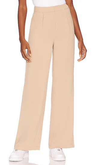 Irena Wide Leg Pant in Tan | Revolve Clothing (Global)