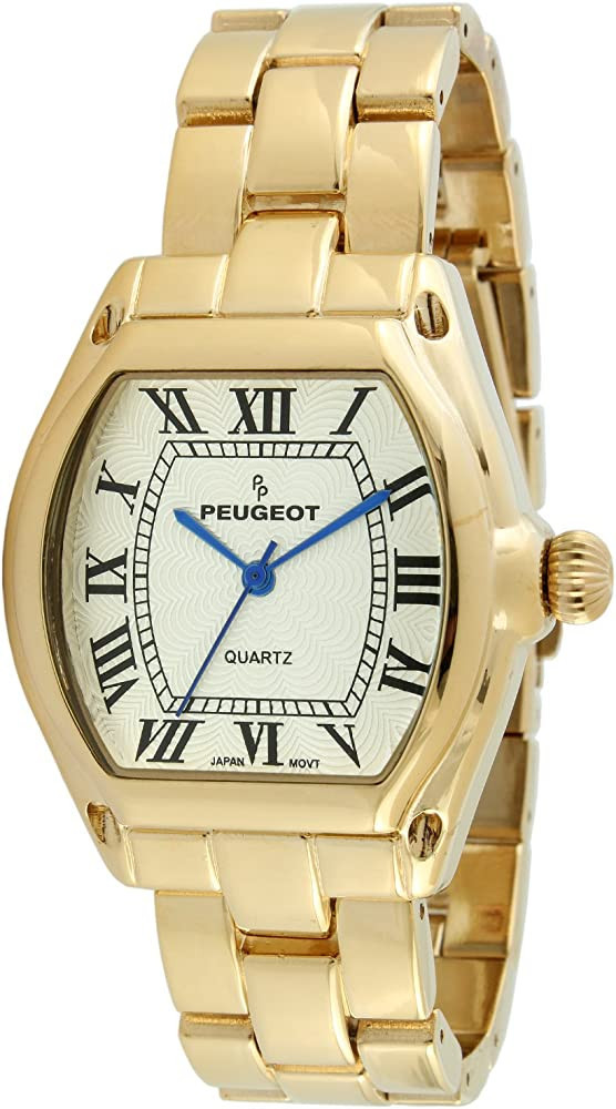 Peugeot Women's Tank Roman Numeral Dress Bracelet Watch | Amazon (US)