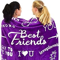 Best Friend Blanket - Super Soft Fleece Throw | Best Friend Birthday Gifts for Women and Friendsh... | Amazon (US)