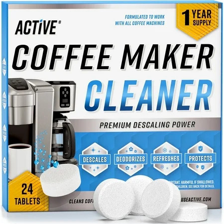 Active Coffee Machine Cleaner and Descaler, (Keurig, Nespresso, Ninja, Espresso), 24 Count, 1 pack | Walmart (US)