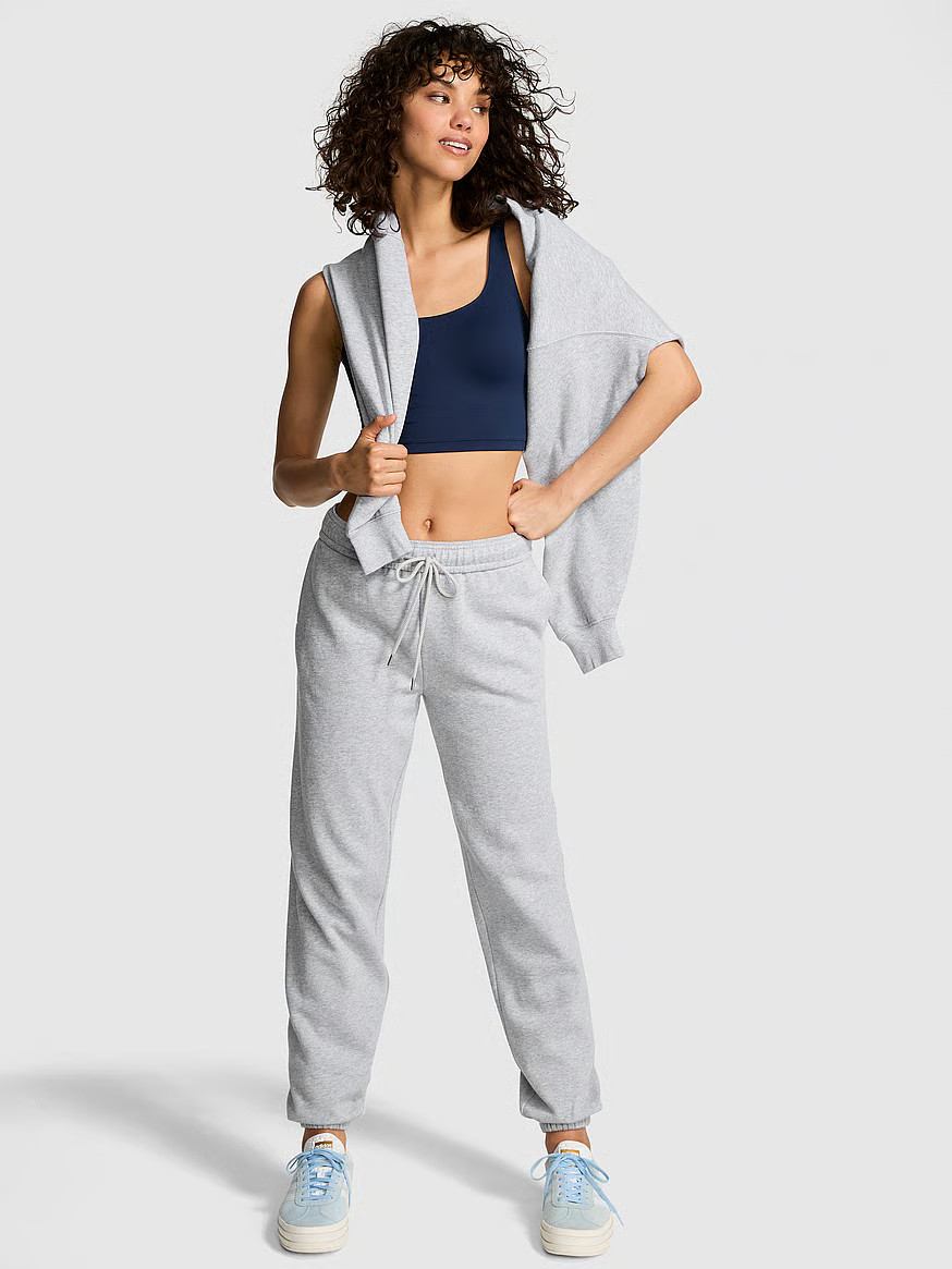 Buy Ivy Fleece Campus Sweatpants, Noir Navy Sports - Order Bottoms online - Victoria's Secret US | Victoria's Secret (US / CA )