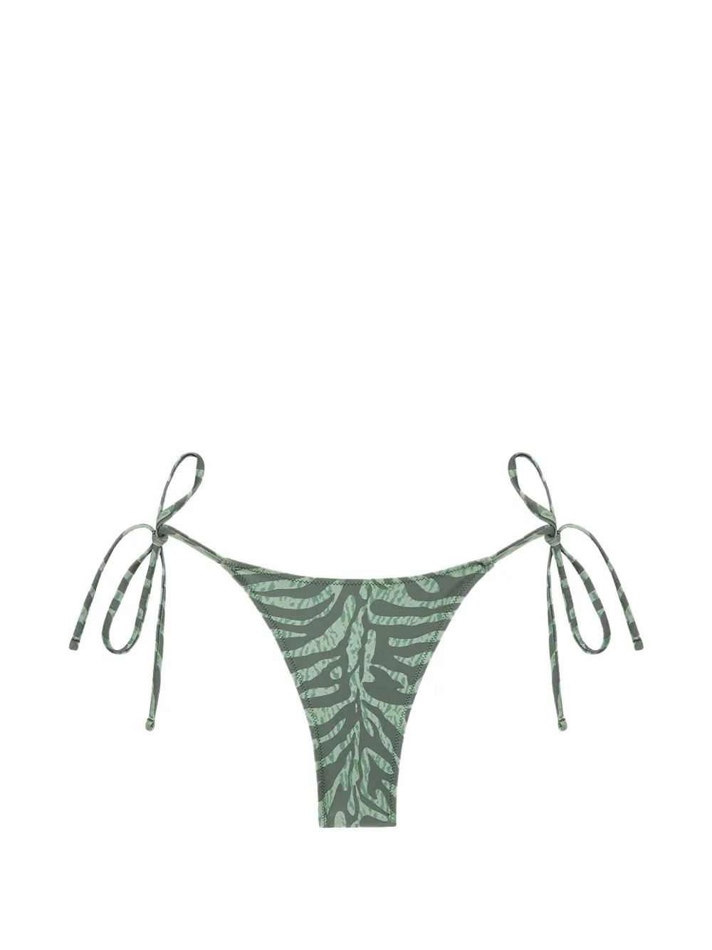 TROPIC OF C zebra-pattern bikini bottom - Green | Farfetch Global