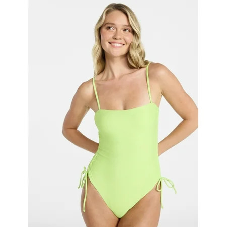 No Boundaries Essentials One-Piece Swimsuit, Women’s XXS-XXL | Walmart (US)