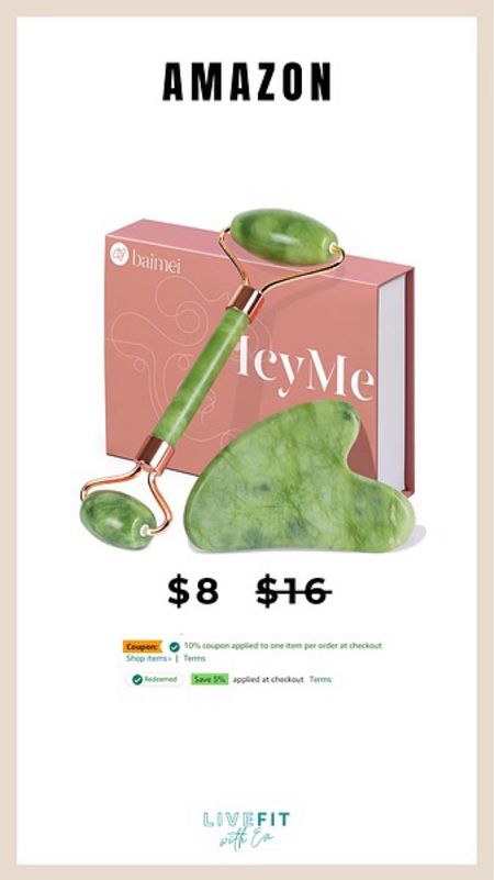 Unwind and treat yourself with this Amazon find. The jade roller and gua sha set is just $8 after an applied coupon at checkout. It's a self-care staple for any beauty routine. #AmazonDeal #SelfCare #BeautyRoutine

#LTKbeauty #LTKSeasonal #LTKfindsunder50
