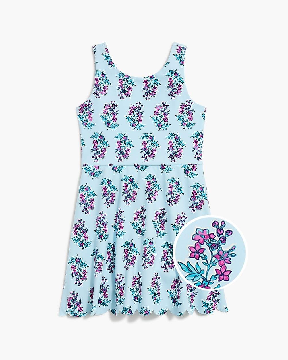 Girls' active dress with scalloped hem | J.Crew Factory