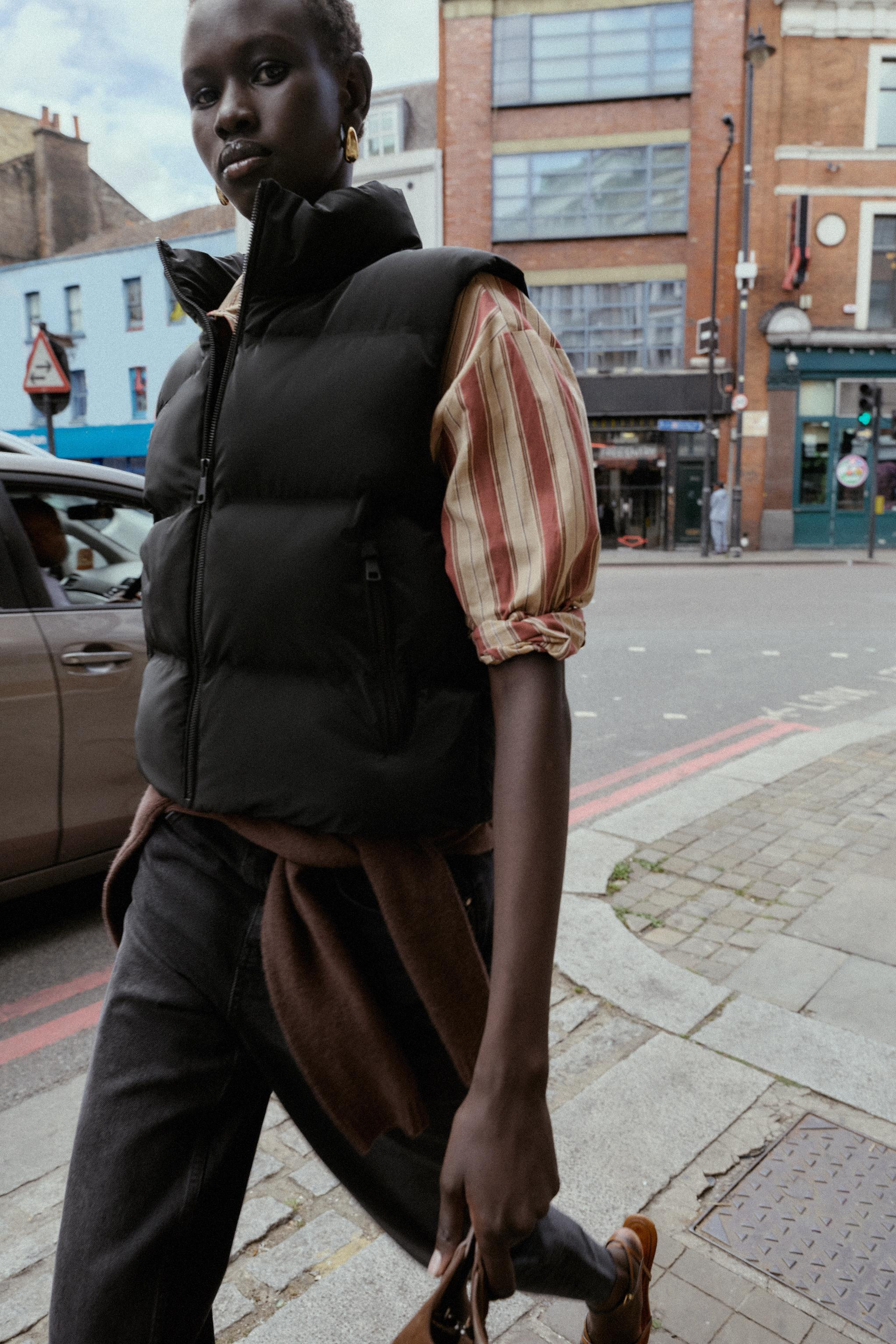 RUBBERIZED PUFFER VEST | Zara US