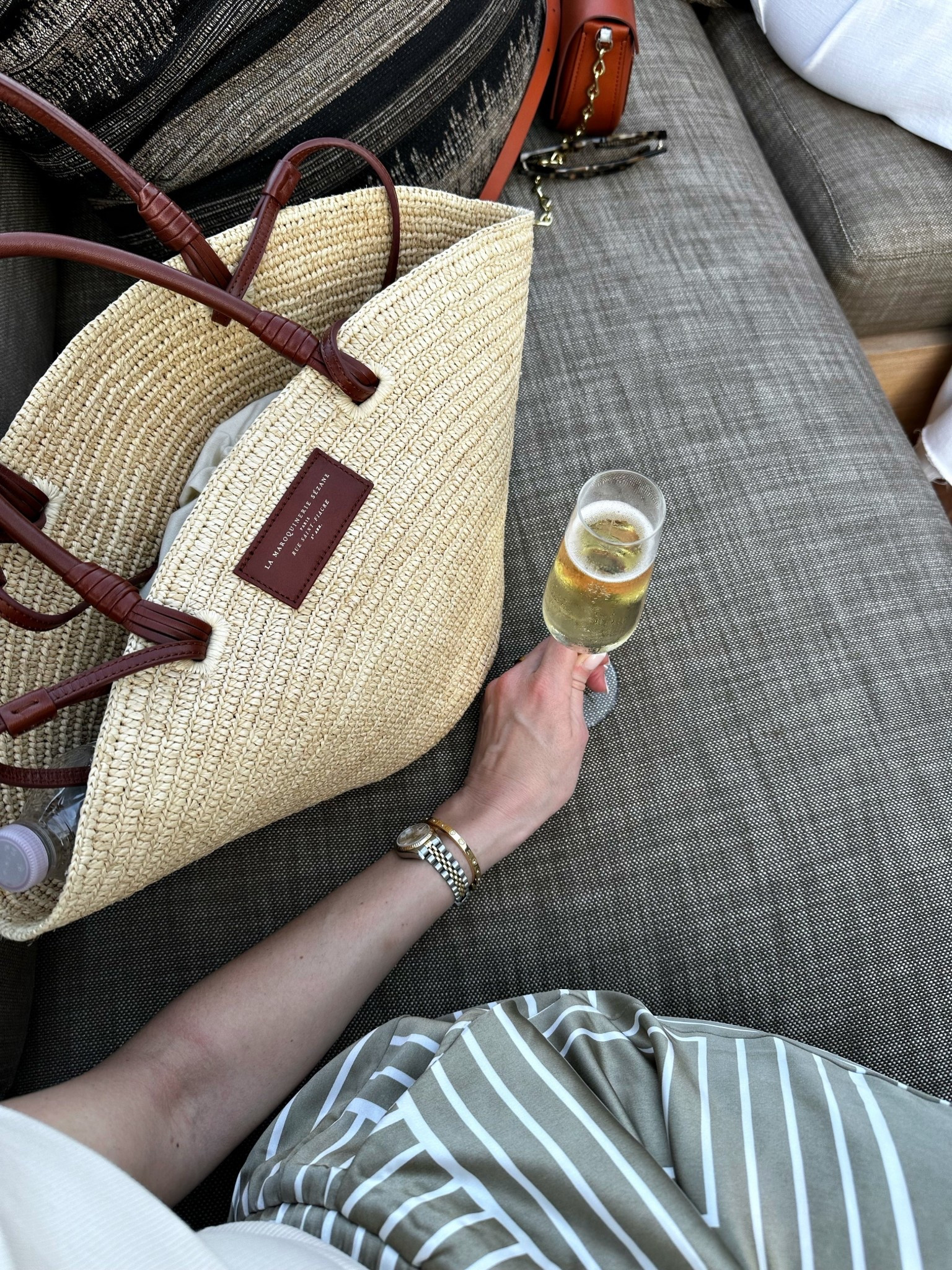 My favorite summer Rafia bag from Sezane! 

#LTKootd