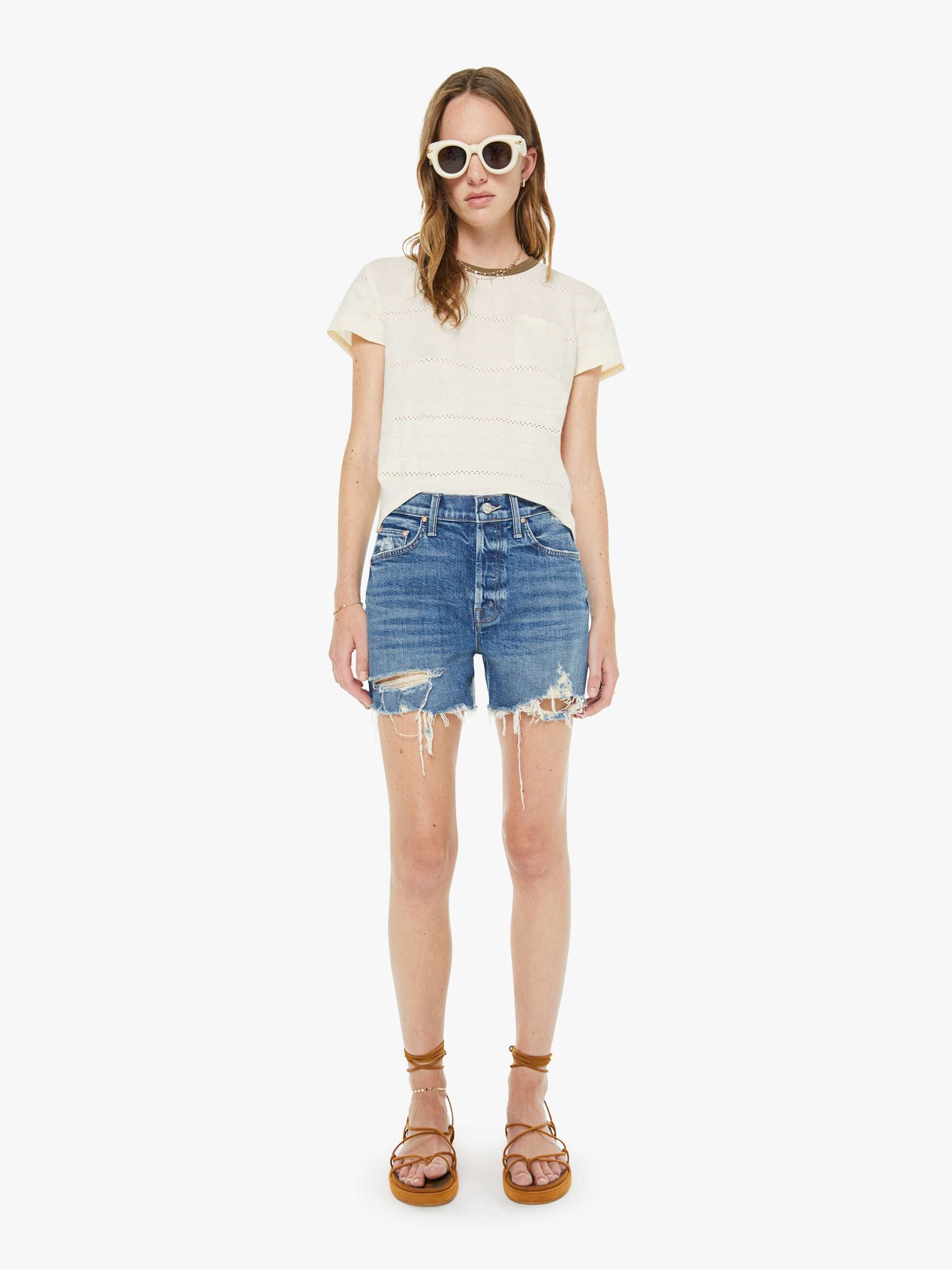 The Skipper Short N' Long Chew - Girls Just Want To Have Sun | Mother Denim