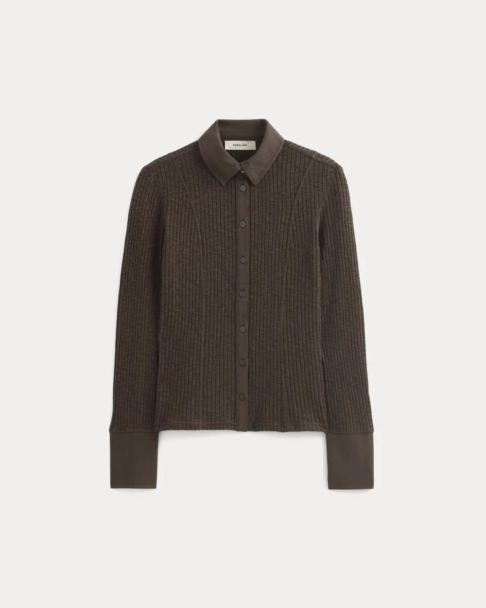 Cozy Rib Button-Up | Coffee Bean | Everlane
