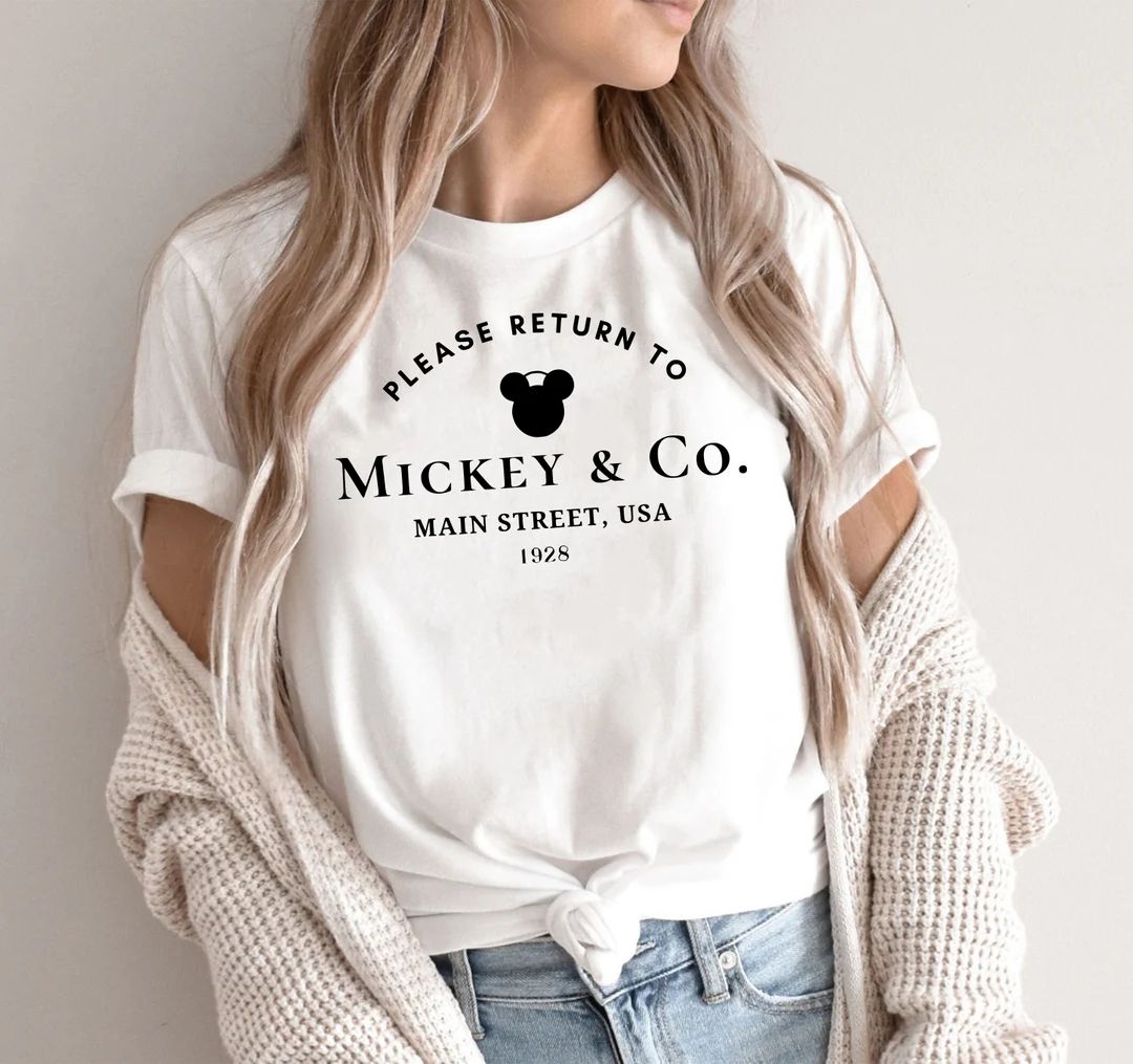 Return to Mickey & Co T-Shirt, Mickey and Co., Main Street USA, Disney Trip Shirt, Cute Disney Mi... | Etsy (CAD)