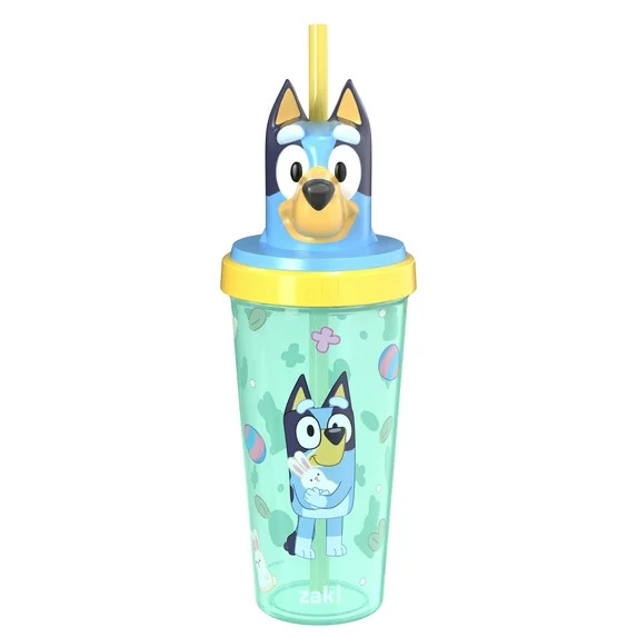 Zak Designs 18oz Bluey Super Sipper Sculpted Character Tumbler with Straw | Walmart (US)