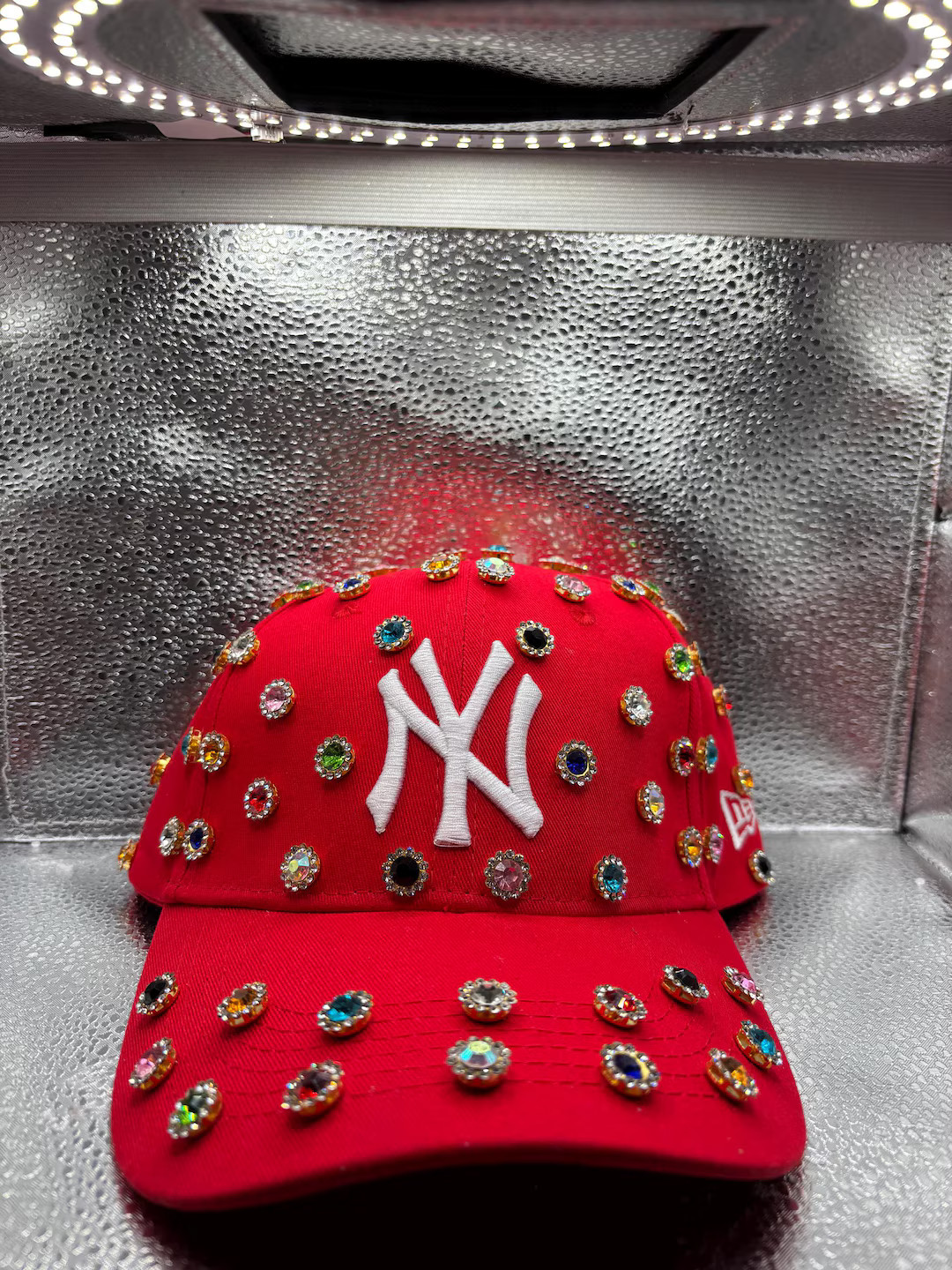 Blinged Out Red NY Yankees Hat - Etsy | Etsy (US)