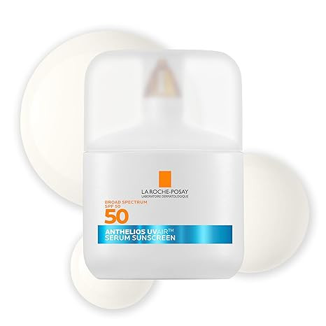 La Roche-Posay Anthelios UVAir Sunscreen Serum SPF 50 for Sensitive Skin, with Niacinamide, Hyalu... | Amazon (US)