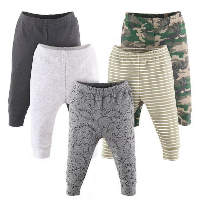 The Peanutshell 5-Pack Baby Pants, Camo Dino, Newborn | Target
