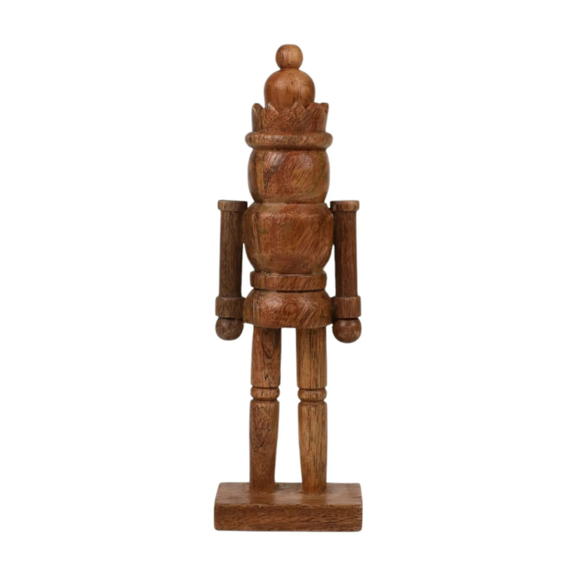 Wood Decorative Nutcracker, Natural Brown, 8", by Holiday Time | Walmart (US)
