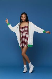 Varsity-Striped Cardigan Sweater | Forever 21 (US)