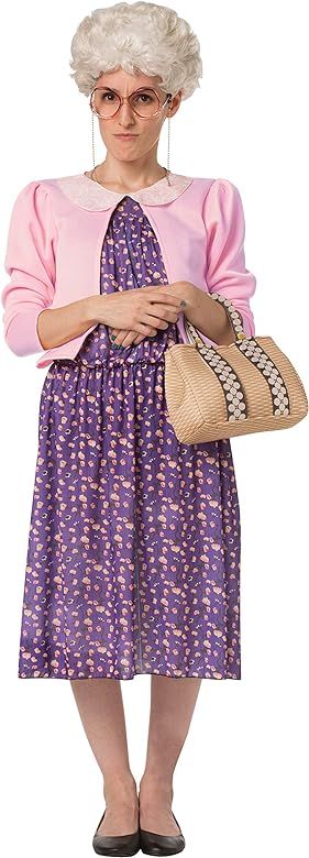 Golden Granny Wise Costume Dress Set with Wig for The Granny Girls Women Size L-XL | Amazon (US)