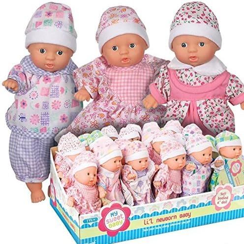 Toysmith Mini Babies Toy (Sold Individually - Outfits and Skin Color Vary) | Amazon (US)