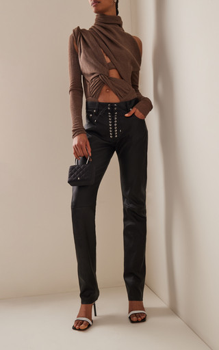 Hand-Draped Geometric Wool Bodysuit | Moda Operandi (Global)