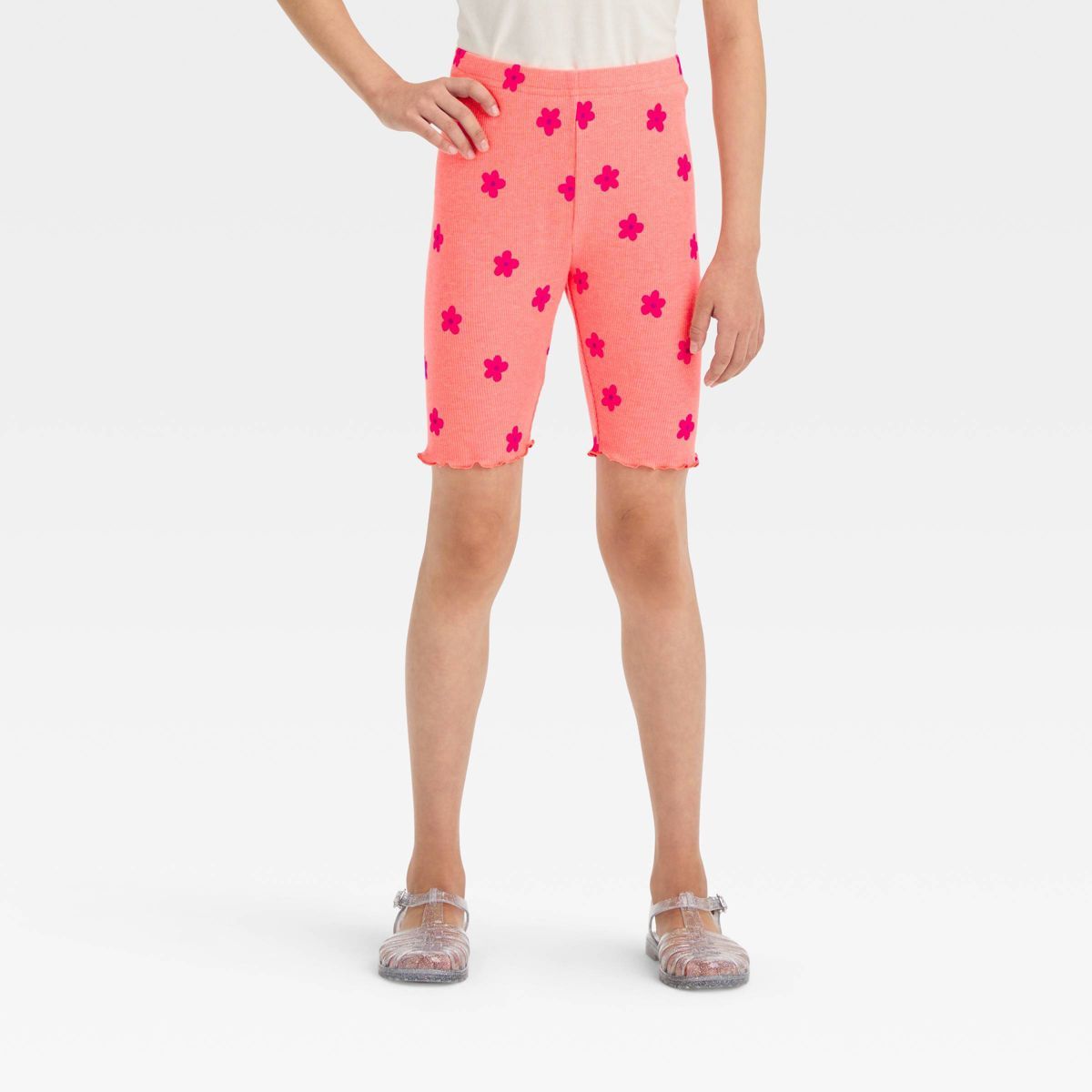Girls' Ribbed Bike Shorts - Cat & Jack™ | Target