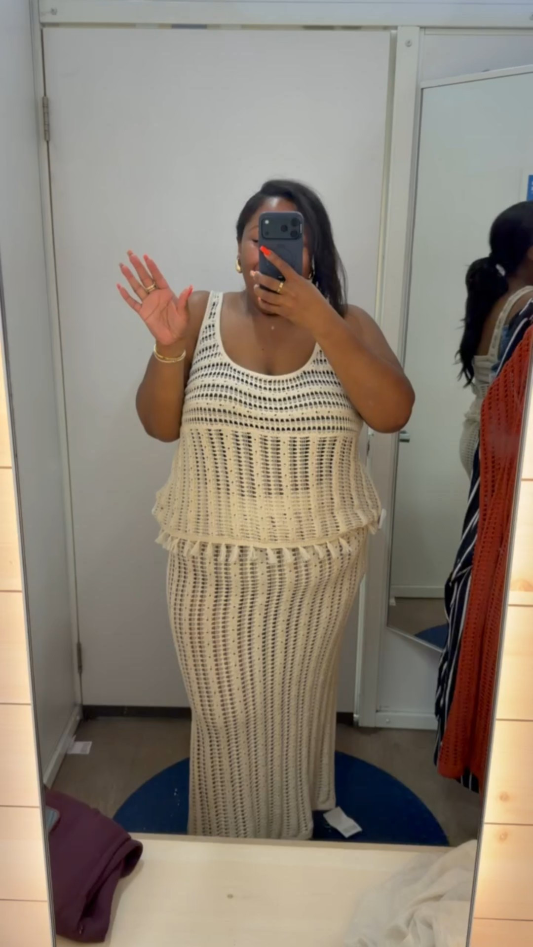 Loving this Old Navy Open-Weave Seaside Cotton Fringe Tank Top & Skirt Set perfect for vacation ☀️
Also on sale for 50% off! I’m wearing an XL in the top and XXL in the skirt.

#LTKootd #LTKSaleAlert #LTKPlusSize