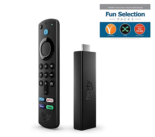 Amazon Fire TV Stick 4K MAX with Alexa Voice Remote and Voucher | QVC