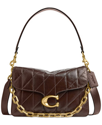 Chain Tabby Medium Quilted Leather Shoulder Bag | Macy's
