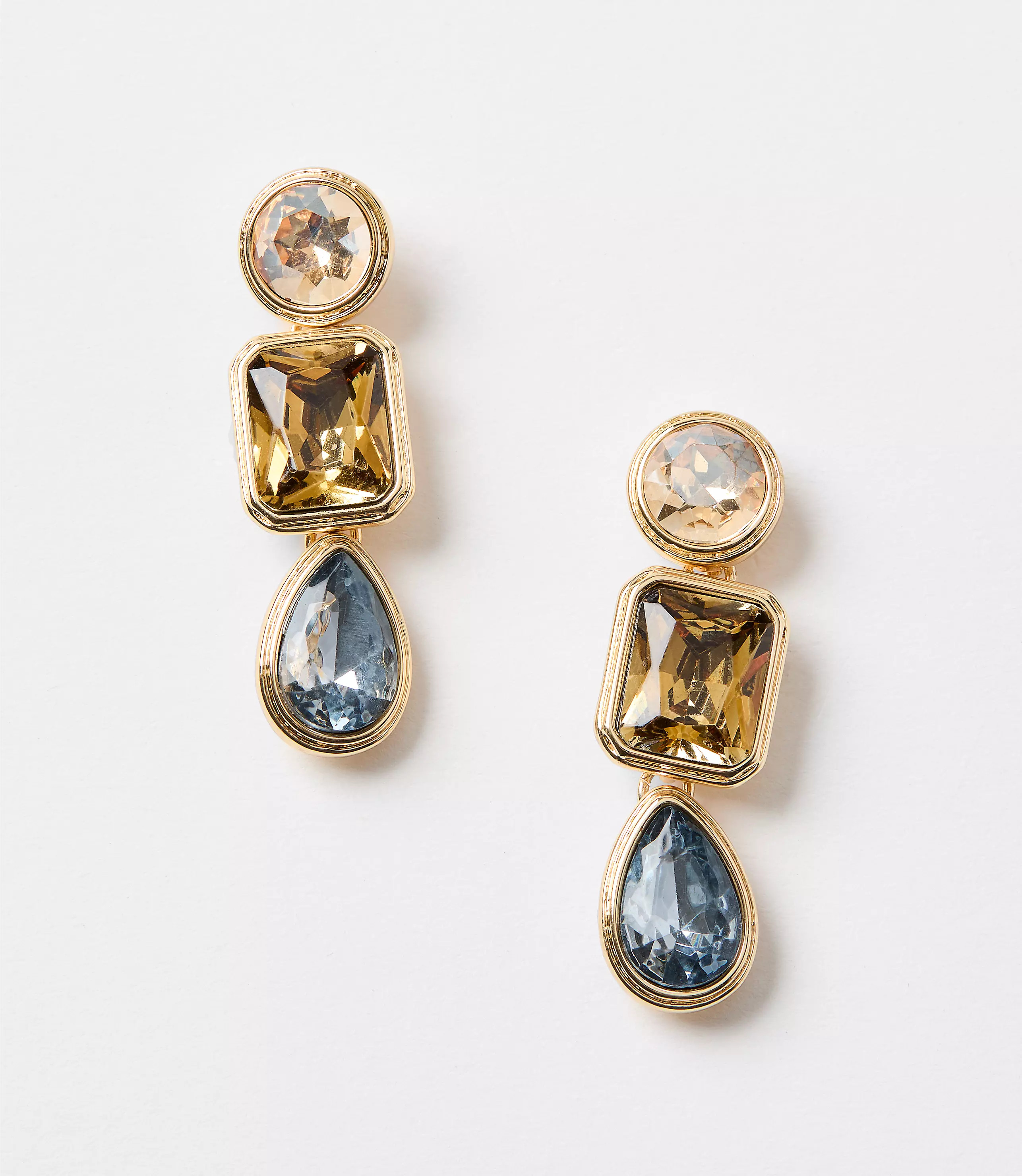Sparkle Triple Drop Earrings | LOFT