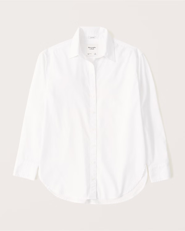 Women's 90s Oversized Button-Up Shirt | Women's Tops | Abercrombie.com | Abercrombie & Fitch (US)