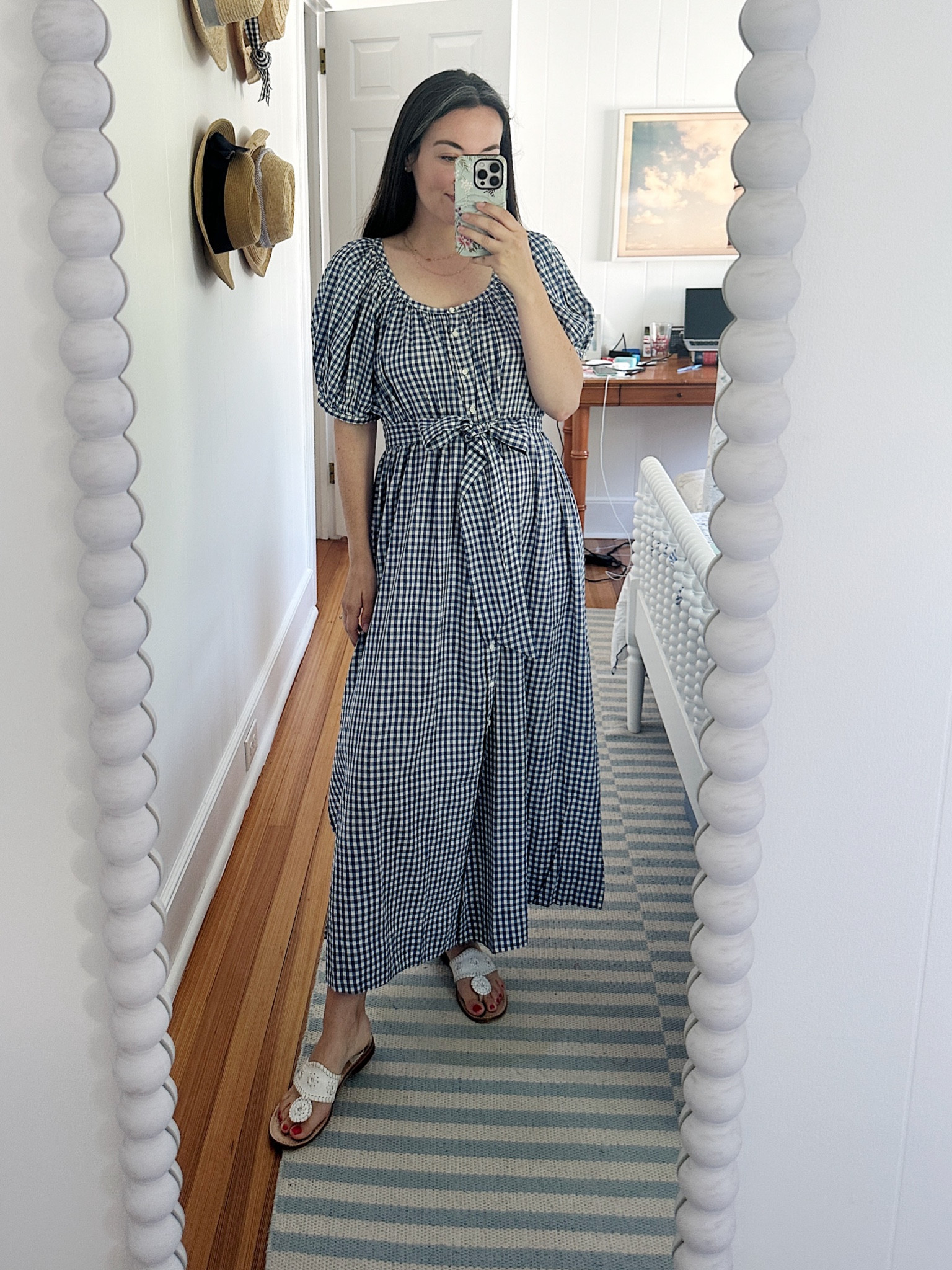 ワンピース Betty layered check dress 016_navycheckmate_51765_ForWeb