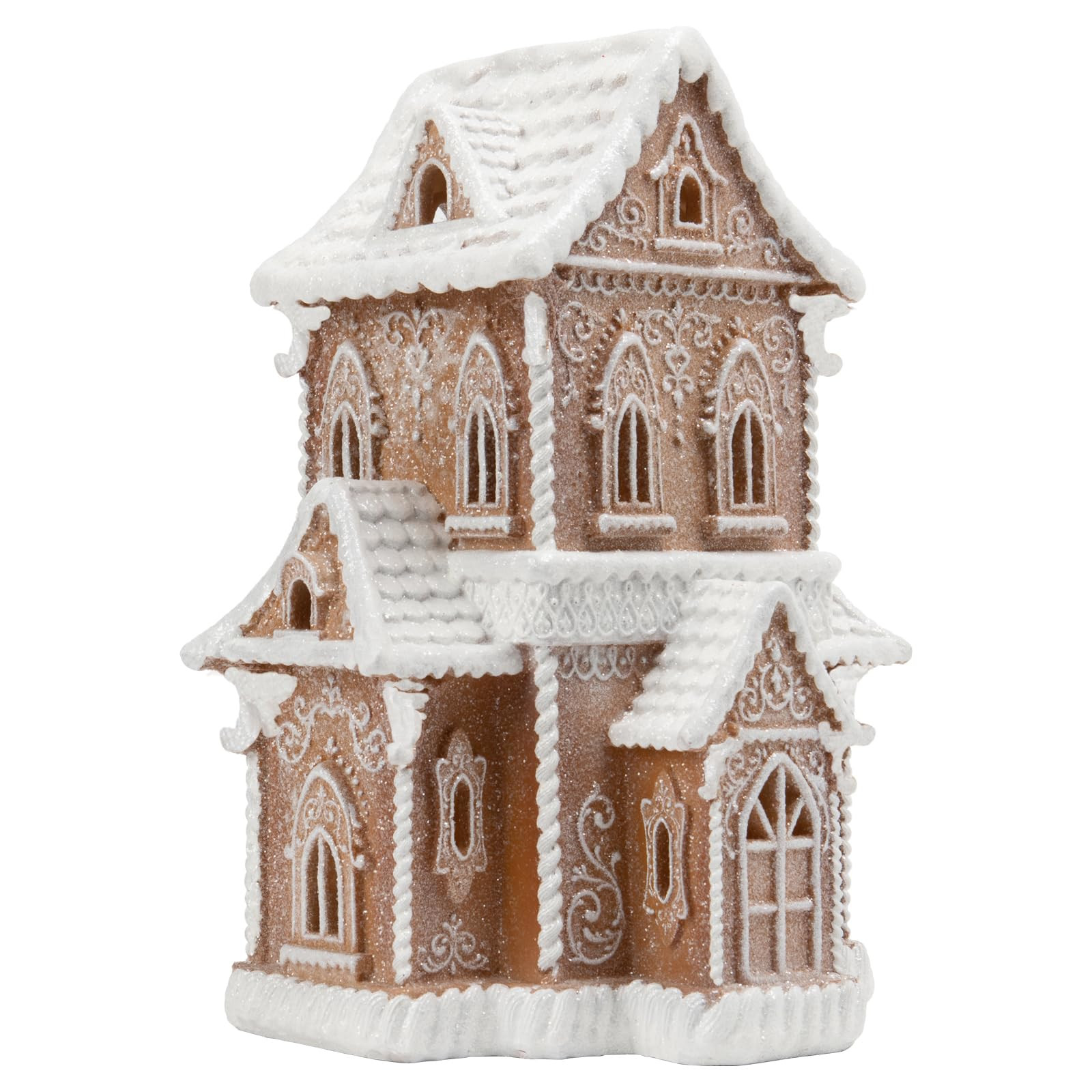 Braxio Indoor Christmas Decorations Resin Gingerbread House with LED Light - Traditional Cottage ... | Amazon (US)