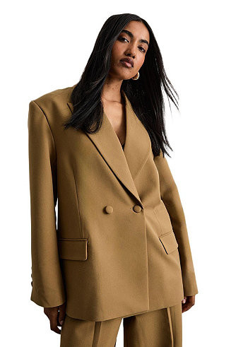 Women's The Premium Oversized Tailored Blazer | Macy's